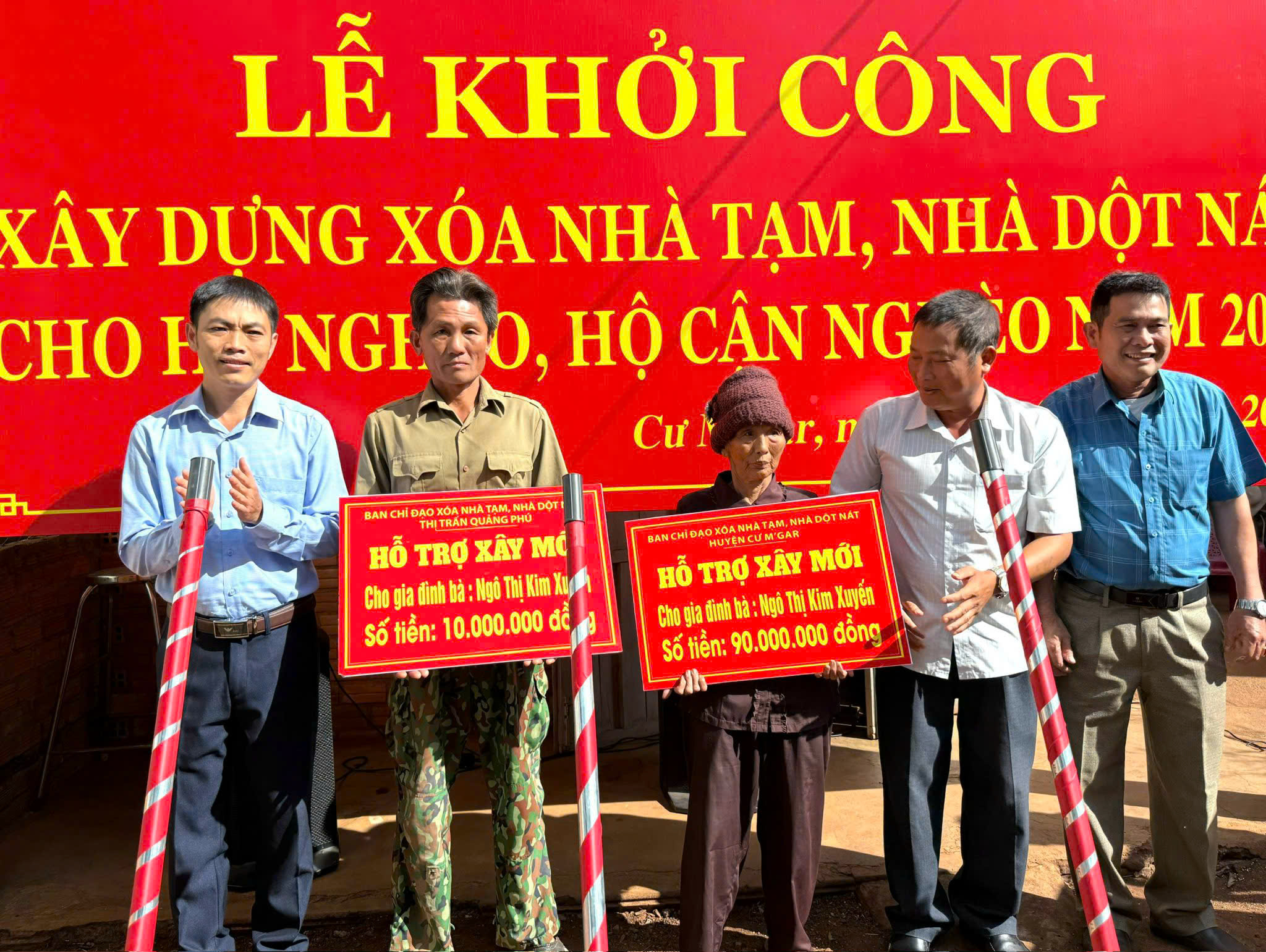 Xã Quảng Phú (tỉnh Đắk Lắk) hoàn thành chương trình xóa nhà tạm, nhà dột nát năm 2025